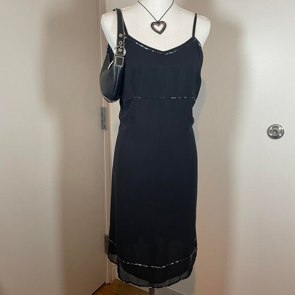 Y2K Vintage NWT beaded express homecoming formal slip dress size 11/12